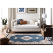 Safavieh Farmhouse 9' x 12' Rug in Orange and Navy