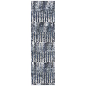 Safavieh Galaxy 2'3&quot x 8' Runner Rug in Navy and Light Gray