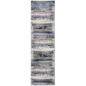 Safavieh Galaxy 2'3&quot x 8' Runner Rug in Gray and Blue