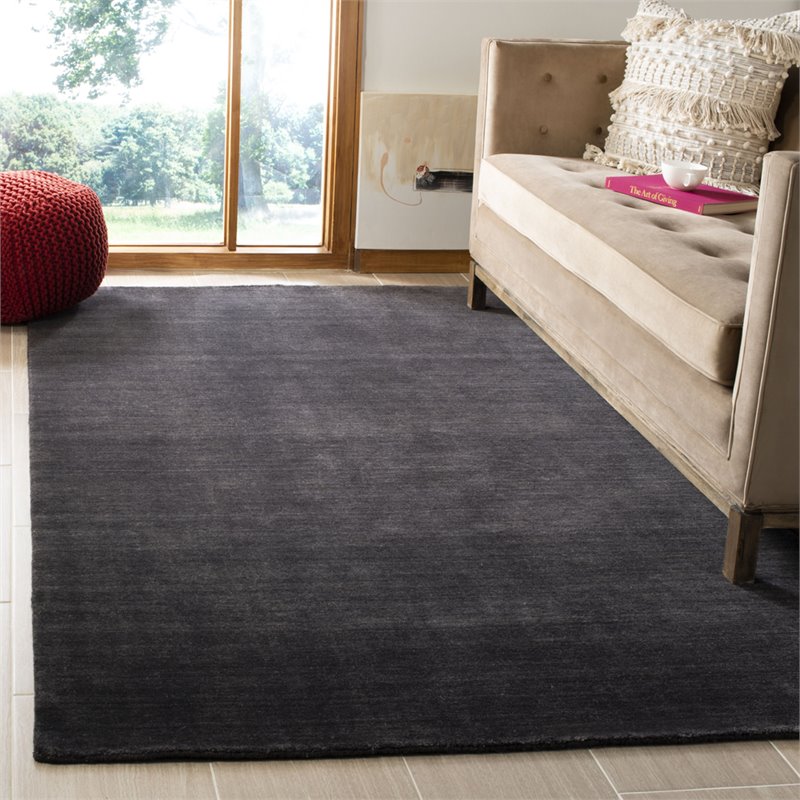 Safavieh Himalaya 3' x 5' Hand Tufted Wool Rug in Black