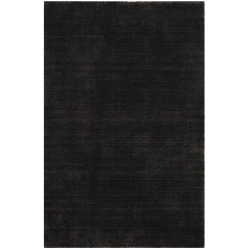 Safavieh Himalaya 5' x 8' Hand Tufted Wool Rug in Black