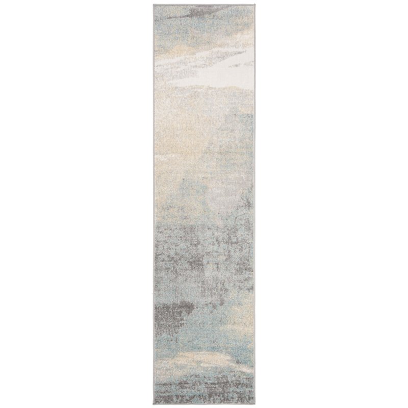 Safavieh Jasper 2' x 8' Runner Rug in Gray and Gold