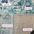 Safavieh Madison 12' x 15' Rug in Ivory and Blue