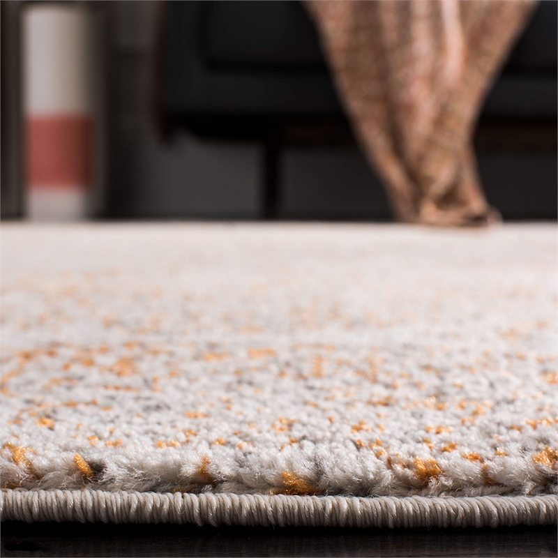 Safavieh Madison 4' x 6' Rug in Orange and Ivory