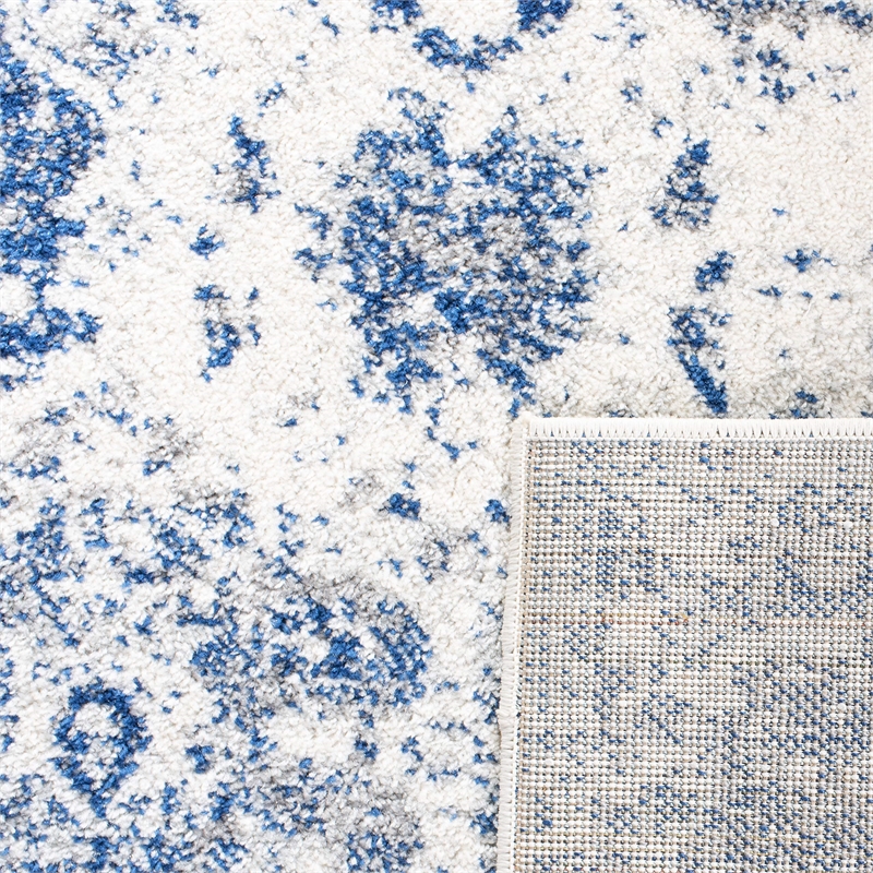 Safavieh Madison 3' x 5' Rug in White and Royal Blue