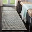 Safavieh Marbella 9' x 12' Hand Loomed Jute Rug in Blue and Ivory