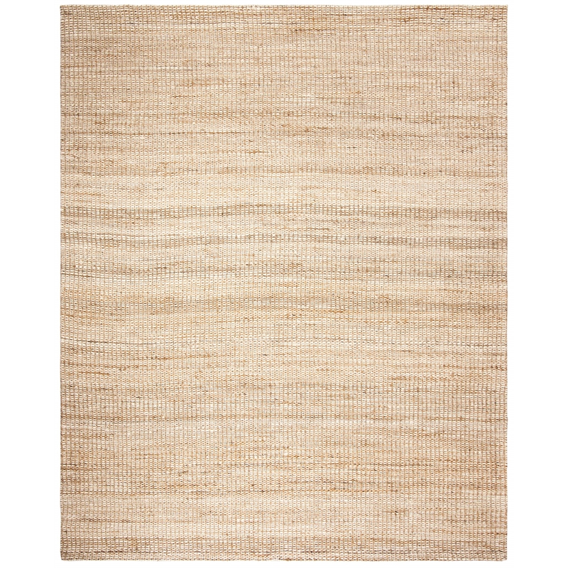 Safavieh Marbella 10' x 14' Hand Loomed Jute Rug in Natural and Ivory