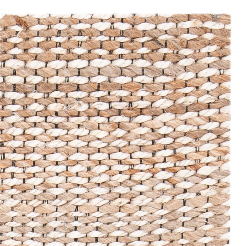 Safavieh Marbella 10' x 14' Hand Loomed Jute Rug in Natural and Ivory