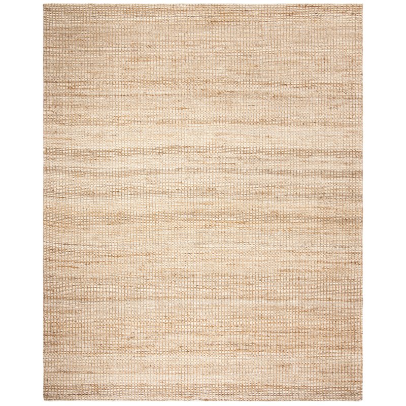 Safavieh Marbella 9' x 12' Hand Loomed Jute Rug in Natural and Ivory