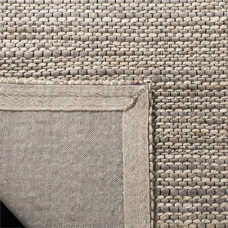 Safavieh Marbella 10' x 14' Hand Loomed Jute Rug in Light Gray