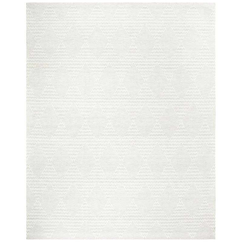 Safavieh Marbella 9' x 12' Hand Loomed Rug in Silver and Ivory