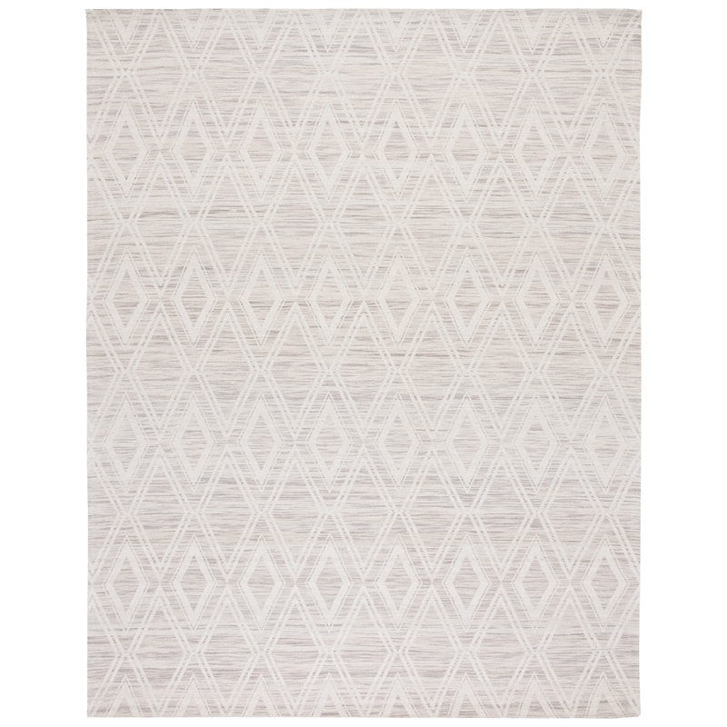 Safavieh Marbella 10' x 14' Hand Loomed Wool Rug in Brown and Ivory