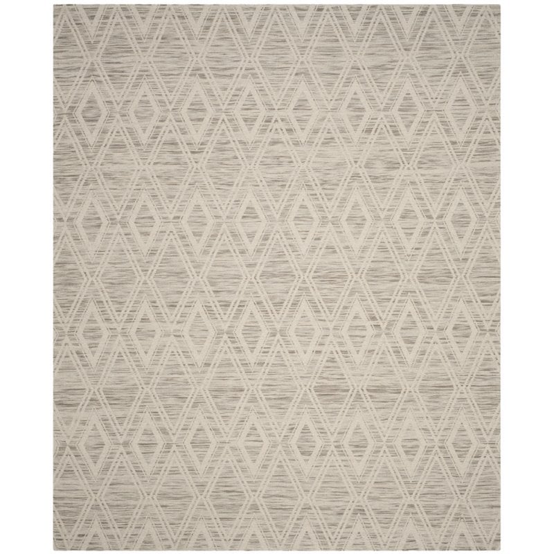 Safavieh Marbella 9' x 12' Hand Loomed Wool Rug in Brown and Ivory