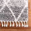Safavieh Melrose 4' x 6' Shag Rug in Gray and Ivory