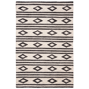 Safavieh Micro-Loop 2'6&quot x 4' Hand Tufted Wool Rug in Ivory
