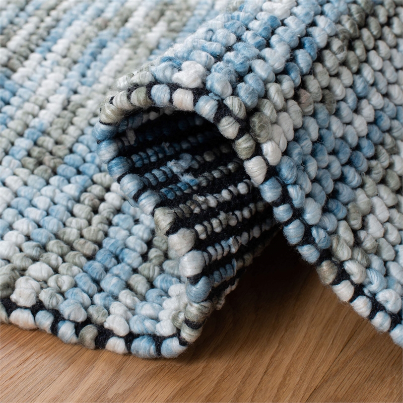 Safavieh Natura 2' x 3' Hand Woven Rug in Blue and Ivory