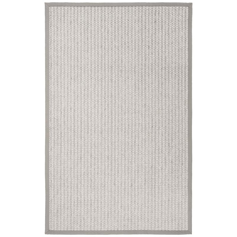 Safavieh Palm Beach 8' x 10' Hand Knotted Rug in Gray and Ivory