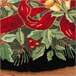 Safavieh Vintage Posters 6' Round Hand Hooked Wool Rug in Green