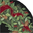 Safavieh Vintage Posters 6' Round Hand Hooked Wool Rug in Green
