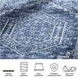 Safavieh Adirondack 10' x 14' Rug in Navy and Ivory