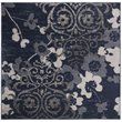 Safavieh Adirondack 6' Square Rug in Navy and Silver