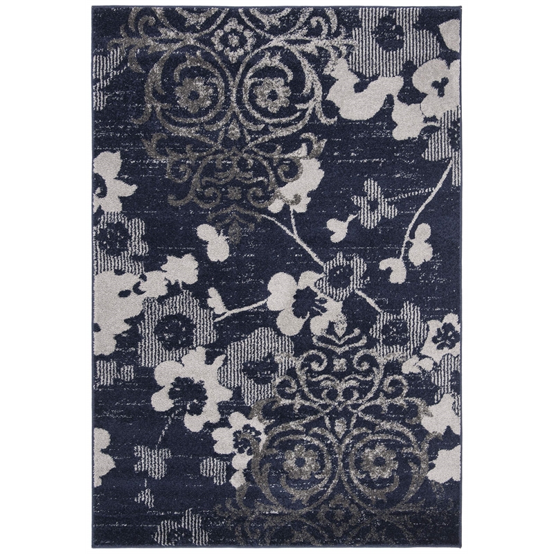 Safavieh Adirondack 8' x 10' Rug in Navy and Silver