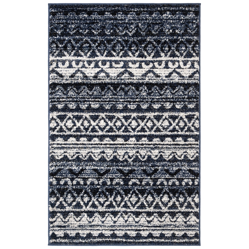 Safavieh Adirondack 3' x 5' Rug in Ivory and Navy