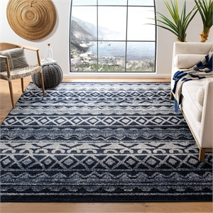 Safavieh Adirondack 6' Square Rug in Ivory and Navy