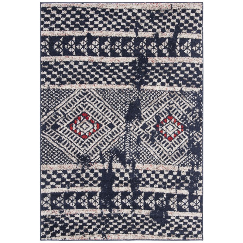 Safavieh Adirondack 3' x 5' Rug in Navy and Light Gray