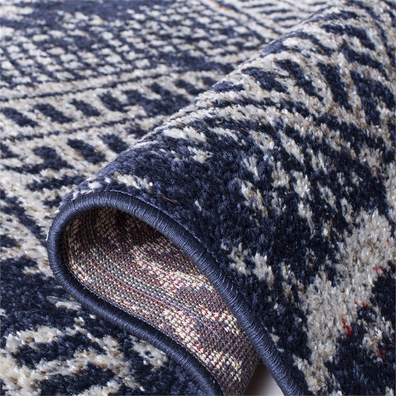 Safavieh Adirondack 4' x 6' Rug in Navy and Light Gray