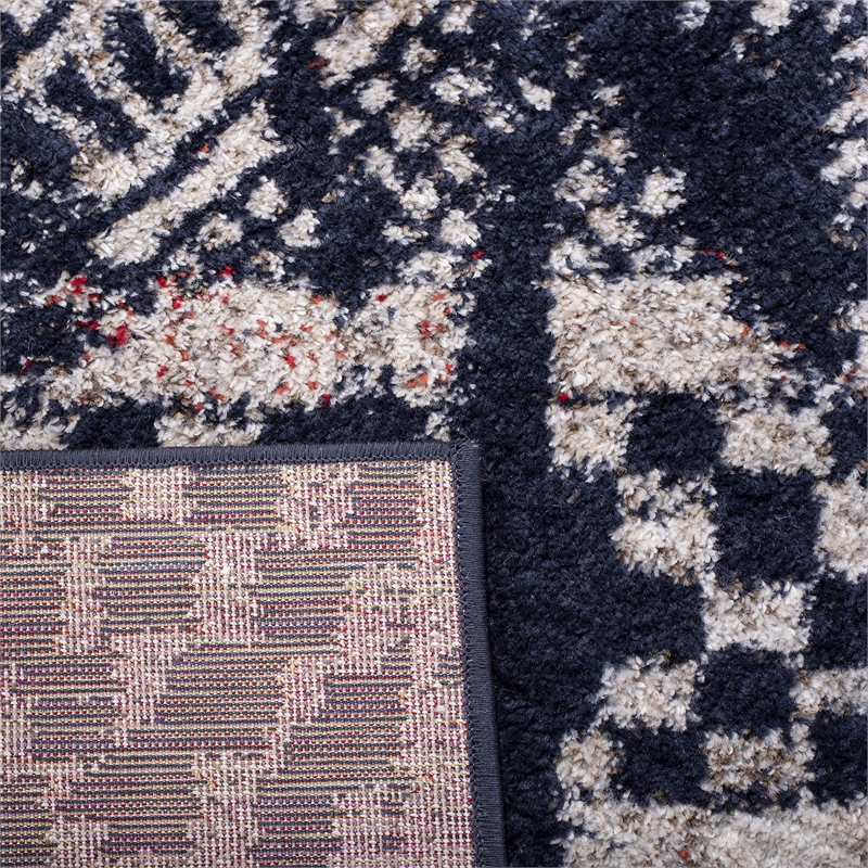 Safavieh Adirondack 4' x 6' Rug in Navy and Light Gray