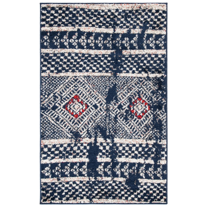 Safavieh Adirondack 8' x 10' Rug in Navy and Light Gray