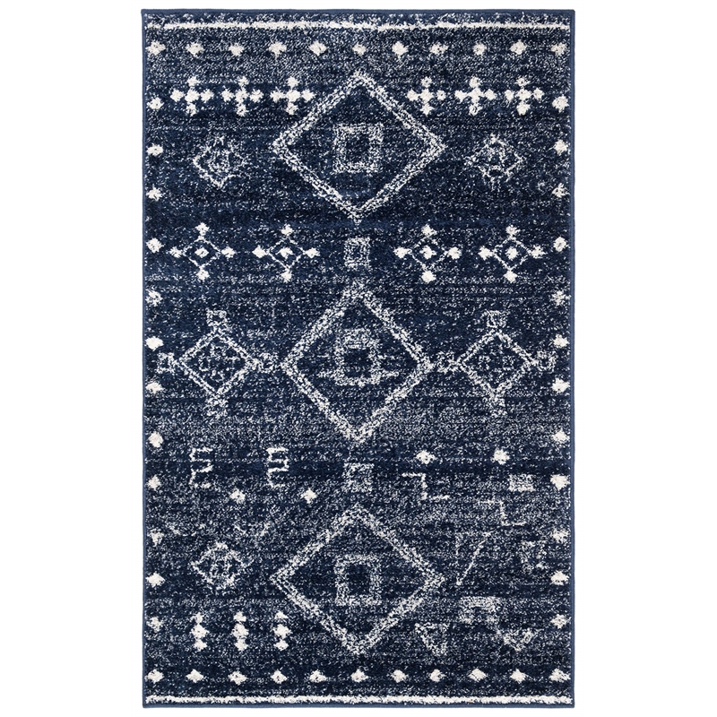 Safavieh Adirondack 3' x 5' Rug in Navy and White