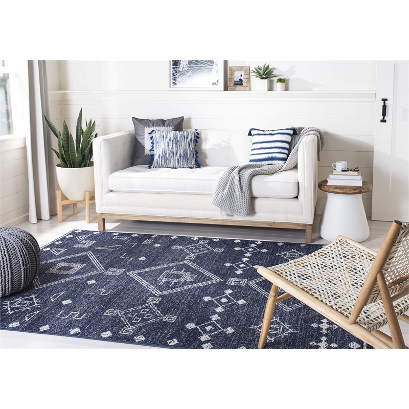 Safavieh Adirondack 3' x 5' Rug in Navy and White
