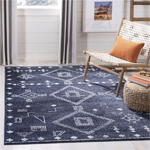 Safavieh Adirondack 4' x 6' Rug in Navy and White