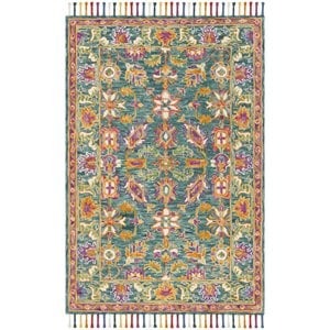 Safavieh Aspen 8' x 10' Hand Tufted Wool Rug in Turquoise and Purple