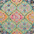 Safavieh Aspen 7' Round Hand Tufted Wool Rug in Light Green and Black