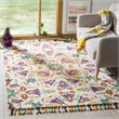 Safavieh Aspen 5' x 8' Hand Tufted Wool Rug in Ivory and Purple