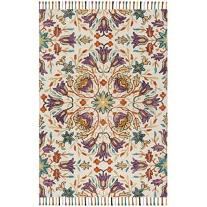 Safavieh Aspen 5' x 8' Hand Tufted Wool Rug in Ivory and Purple