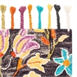 Safavieh Aspen 2' x 3' Hand Tufted Wool Rug in Black and Purple