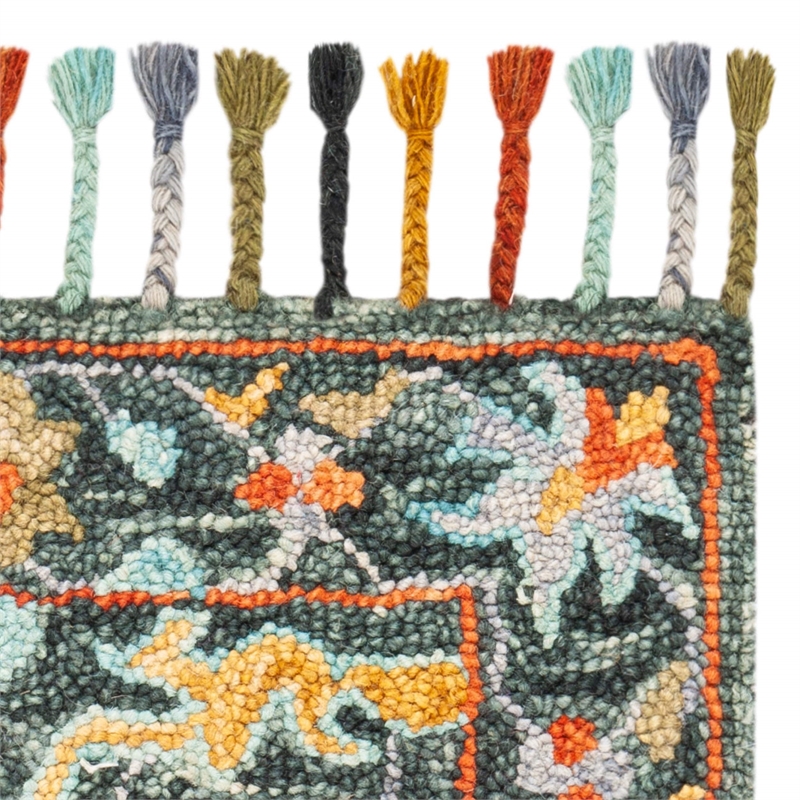 Safavieh Aspen 2' x 3' Hand Tufted Wool Rug in Olive and Rust