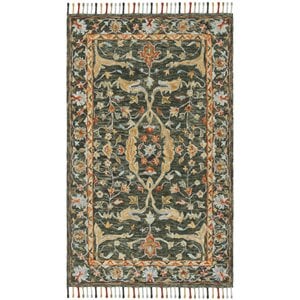 Safavieh Aspen 8' x 10' Hand Tufted Wool Rug in Olive and Rust