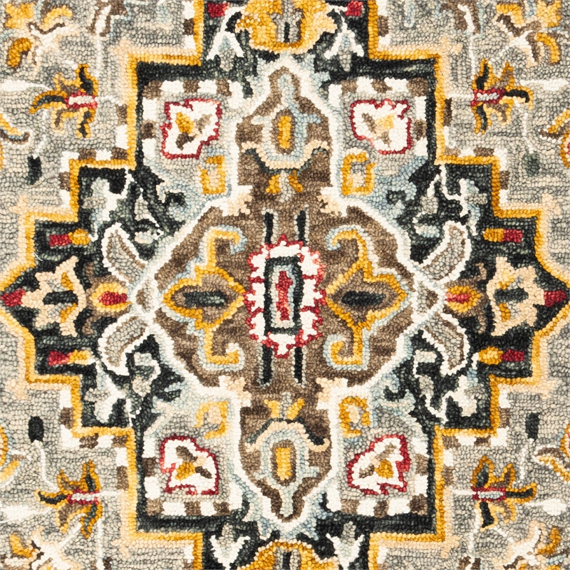 Safavieh Aspen 3' x 5' Hand Tufted Wool Rug in Gray and Charcoal