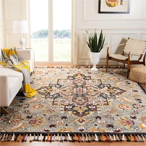 Safavieh Aspen 8' x 10' Hand Tufted Wool Rug in Gray and Charcoal