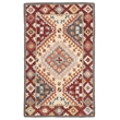 Safavieh Aspen 3' x 5' Hand Tufted Wool Rug in Red and Ivory