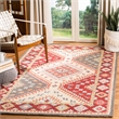 Safavieh Aspen 8' x 10' Hand Tufted Wool Rug in Red and Ivory