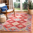 Safavieh Aspen 3' x 5' Hand Tufted Wool Rug in Red and Blue