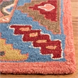 Safavieh Aspen 3' x 5' Hand Tufted Wool Rug in Red and Blue