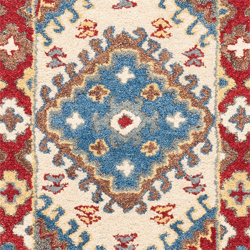 Safavieh Antiquity 2' x 3' Hand Tufted Wool Rug in Red and Ivory