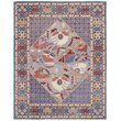 Safavieh Antiquity 8' x 10' Hand Tufted Wool Rug in Blue and Red